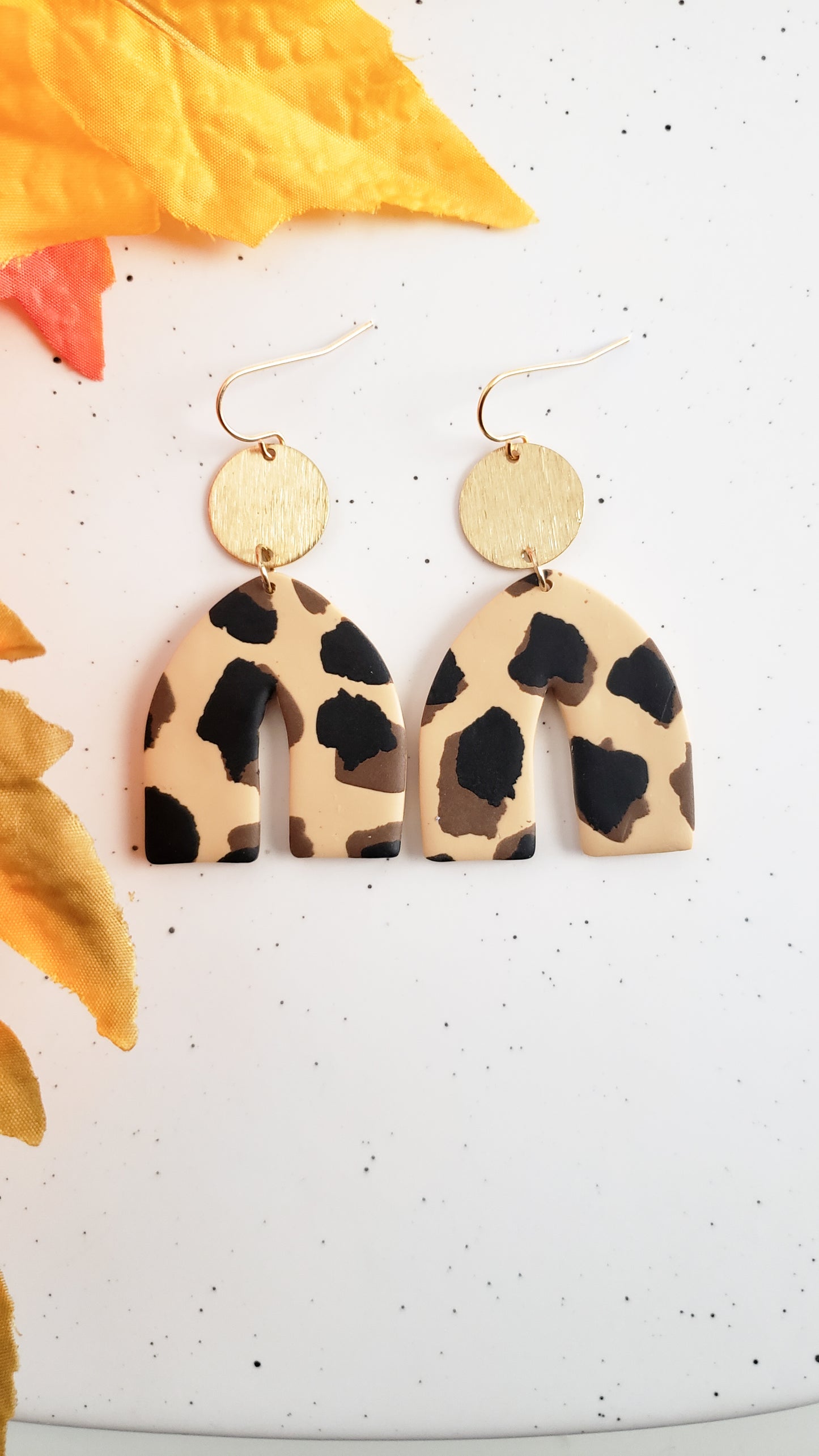 the Valerie | Leopard Print dangles