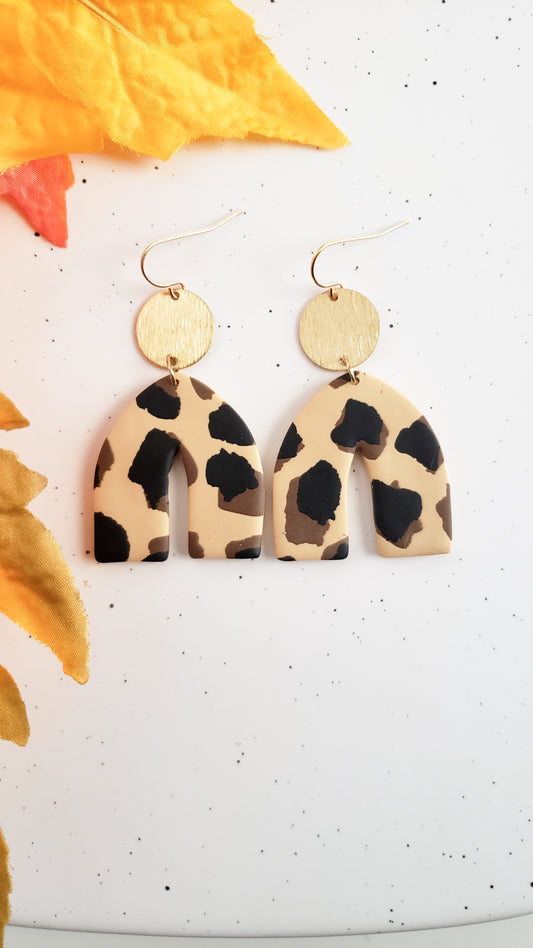 the Valerie | Leopard Print dangles