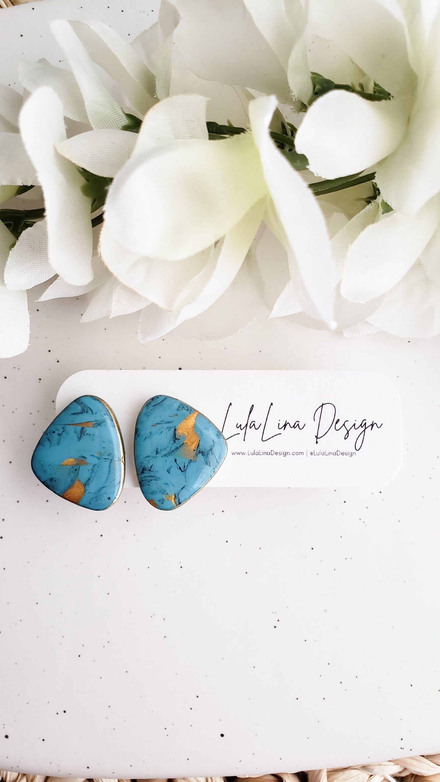 Statement Stone Studs  | Turquoise