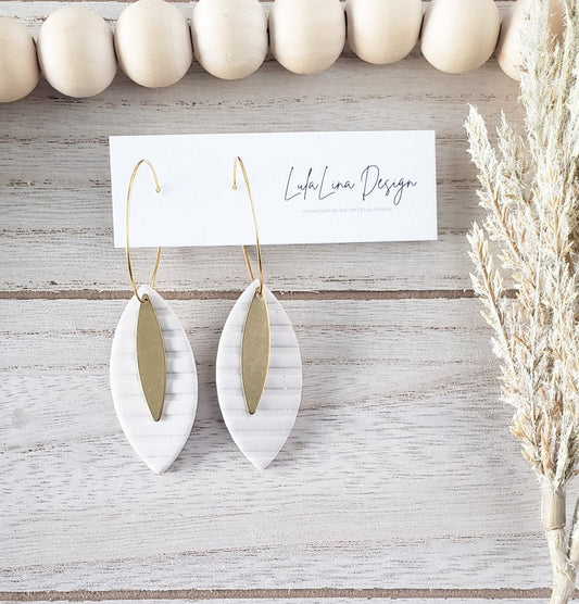 Feather Hoops | Sandstone