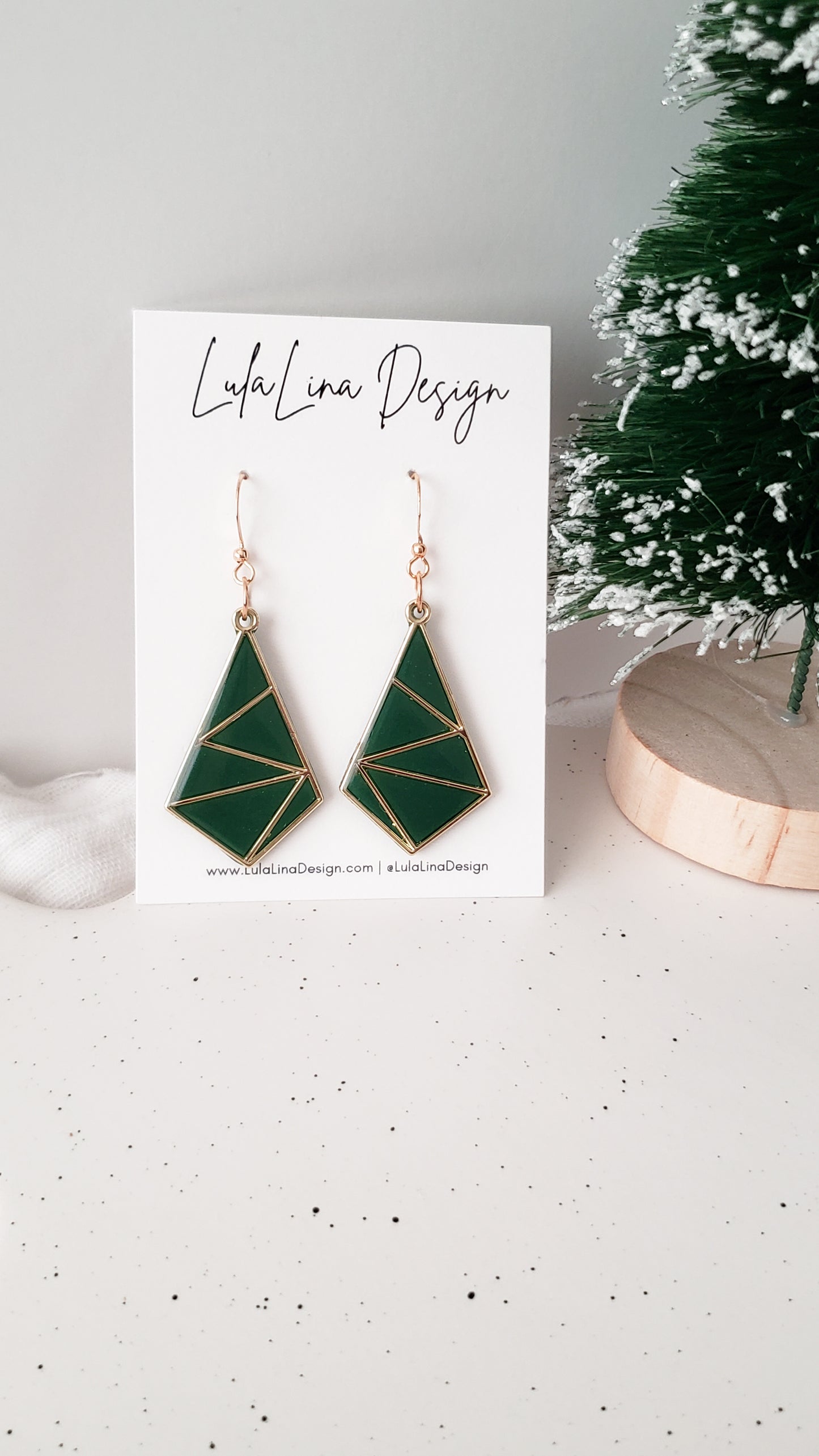 Green Art Deco in Gold Inlay | Boho Collection